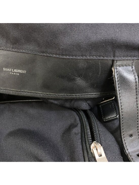 Saint Laurent Logo Backpack Canvas